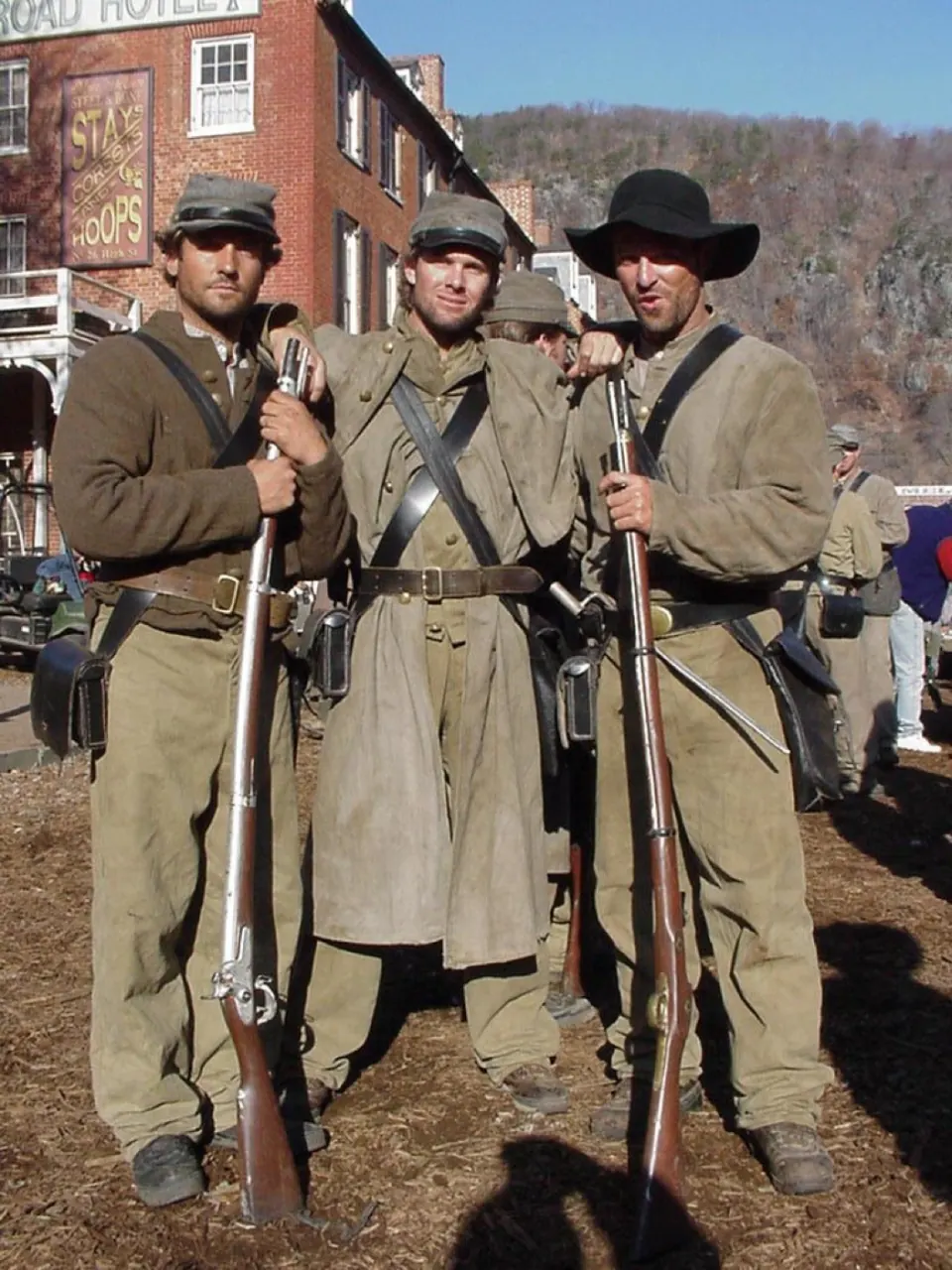 Stanton Barrett in period costume on a film set